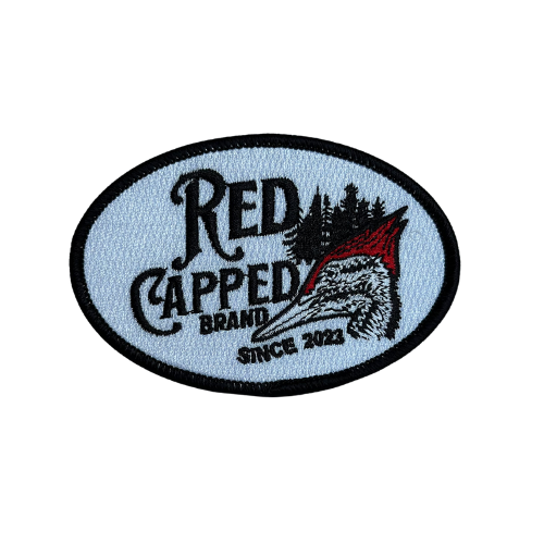 Red Capped Brand Oval